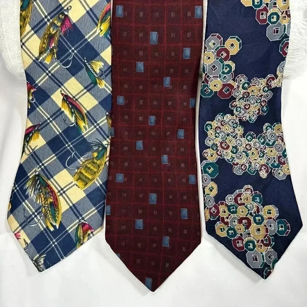 Geoffrey Beene, Tommy Hilfiger, Cezani Silk Ties-Set of 3